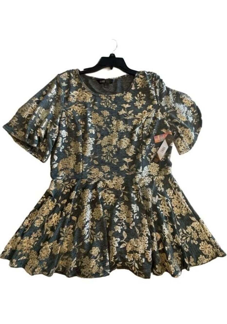 LuLaRoe Elegant Emma Peplum Top Size L